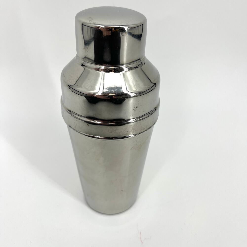 Pottery Barn Harrison Cocktail Shaker Mixer Stainless Steel Barware 3 pc